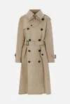 Sacai Cotton Gabardine Coat In Beige