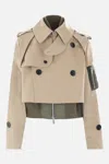 Sacai Layered Effect Trench-style Blous In Multi