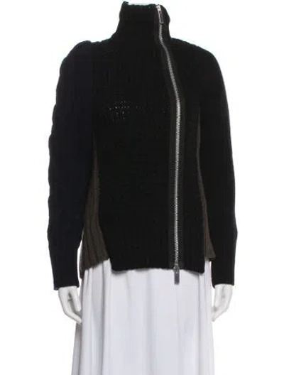 Pre-owned Sacai Colorblock Pattern Jacket In Black