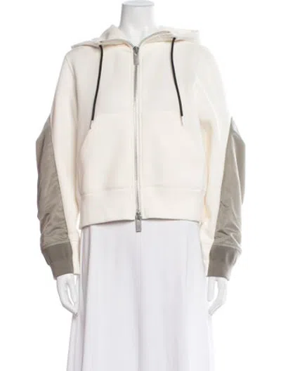 Pre-owned Sacai Colorblock Pattern Jacket In Neutrals