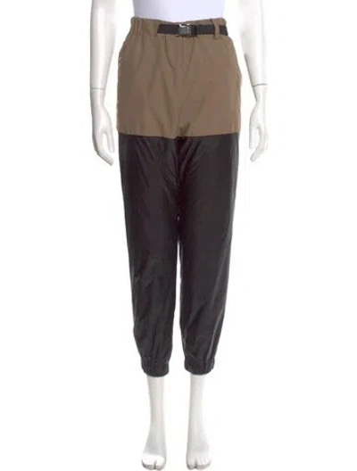 Pre-owned Sacai Colorblock Pattern Skinny Leg Pants
