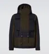 Sacai Colorblocked Technical Jacket In Green