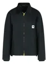Sacai Carhartt Work Progress Cotton Jacket In Black