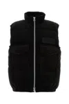 Sacai Black Corduroy Down Jacket In Black