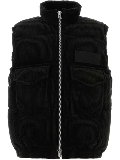 SACAI CORDUROY PADDED VEST