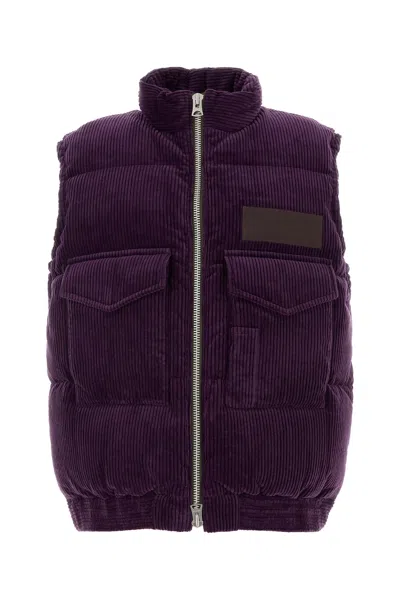 SACAI PURPLE CORDUROY DOWN JACKET