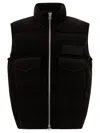 Sacai Corduroy Vest Jacket In Black