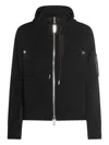 Sacai X Women's Sponge Sweat X Nylon Twill Zip Hoodie In Black