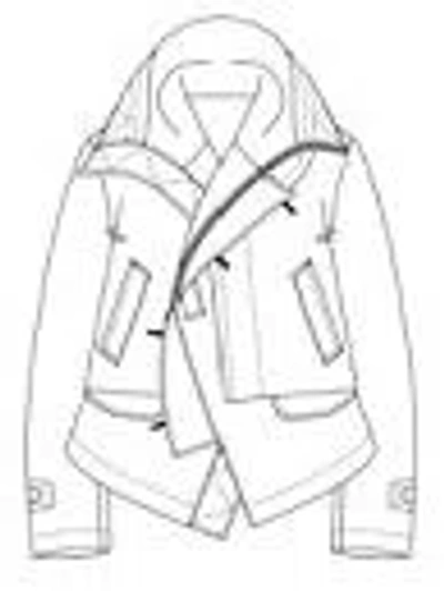Sacai Cotton And Nylon Jacket In Green