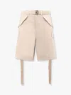 Sacai Cotton Bermuda Shorts With Cupro Lining