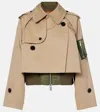Sacai Cotton-blend Gabardine And Twill Jacket In Neutral