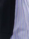 Sacai Cotton Cardigan With Mesh Inserts