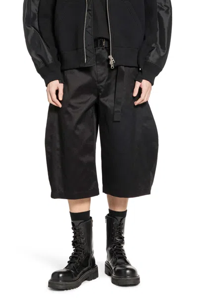 Sacai Cotton Chino Pants In Black