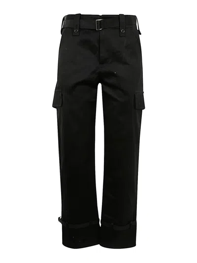 Sacai Tailored Straight Pants In Black  