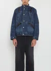 Sacai Non-stretch Denim Jacket In Blue