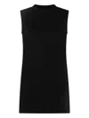 Sacai Crew Neck Sleeveless Dress With Back Pleats