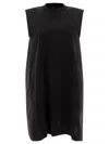 Sacai Cotton Dress Dresses Black In Black