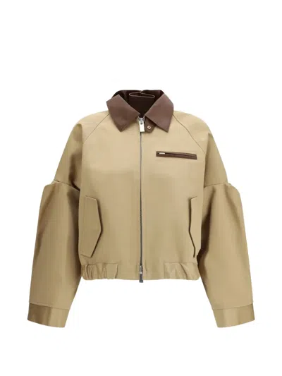 Sacai Cotton Jacket In Multi