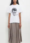 Sacai James Dean Graphic Logo T-shirt In White
