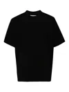 Sacai Black Cotton Jersey T-shirt In Black