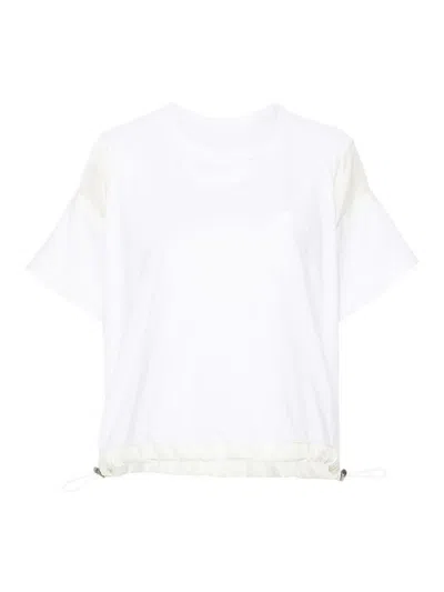 Sacai Cotton Jersey T-shirt In White