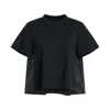 Sacai Cotton Jersey X Nylon Twill T-shirt
