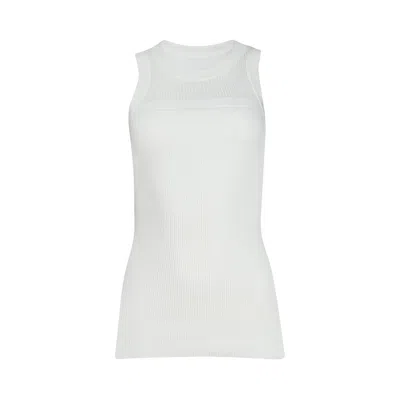 Pre-owned Sacai Cotton Knit Tank Top 'off White' | Women's Size 1