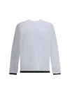 Sacai Cotton Long Sleeve Jersey In White