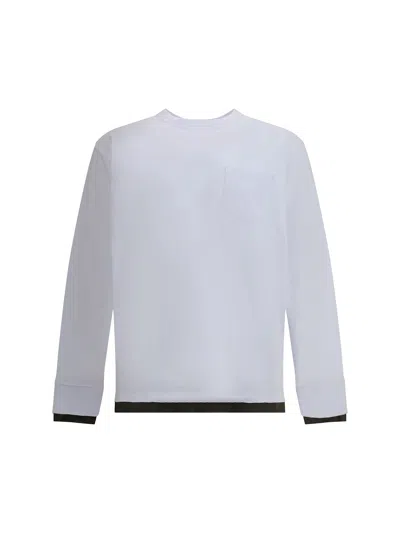 Sacai Cotton Long Sleeve Jersey In White