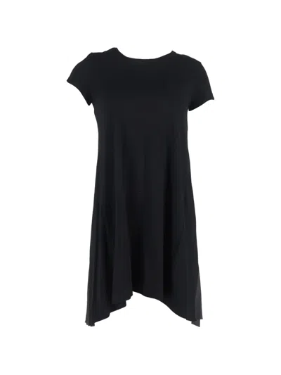 Pre-owned Sacai Cotton Mini Dress In Black