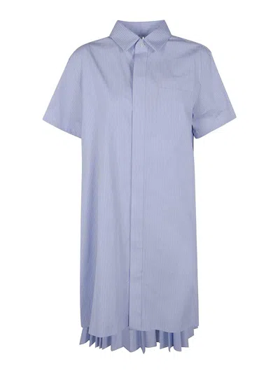 SACAI VESTIDO MIDI - AZUL