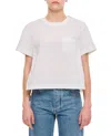 Sacai T-shirt With Voile Back Insert In White