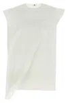 Sacai Cotton Poplin Pullover Shirt And Blouse White In White
