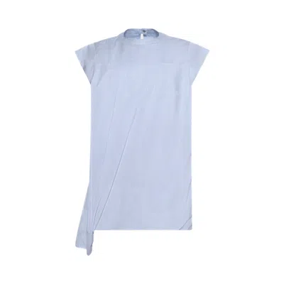 Pre-owned Sacai Cotton Poplin Pullover 'light Blue/stripe' | Women's Size 1