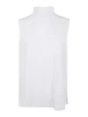 Sacai Cotton Poplin Pullover In White