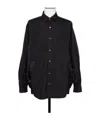 Sacai Cotton Poplin Shirt In Black