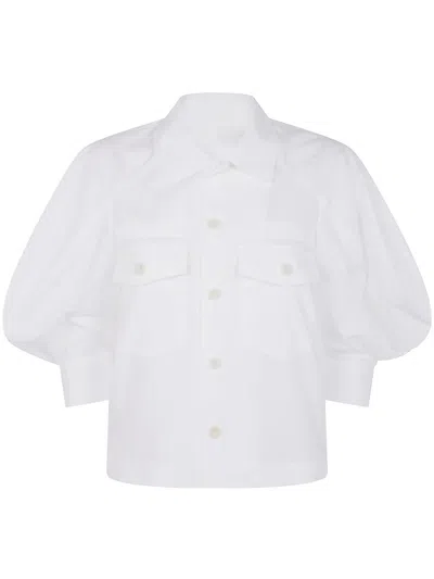 Sacai Cotton Poplin Shirt Clothing In White