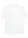 Sacai Cotton Poplin Shirt In White