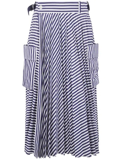 Sacai Cotton Poplin Skirt Clothing