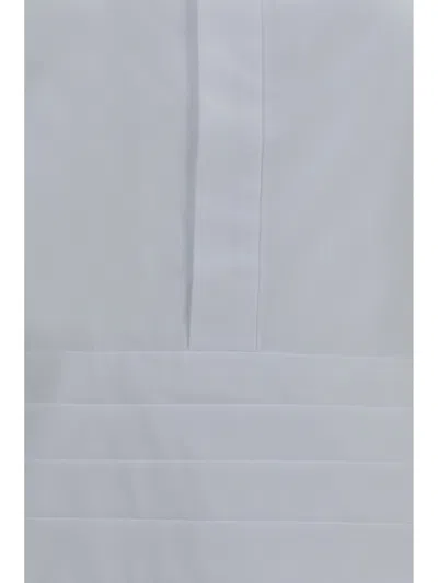 Sacai Cotton Poplin With Back Belt Shirt In White