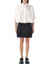 Sacai Cotton Poplin X Wool Mini Dress
