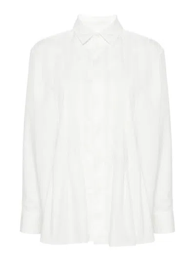 Sacai Cotton Shirt In Cream