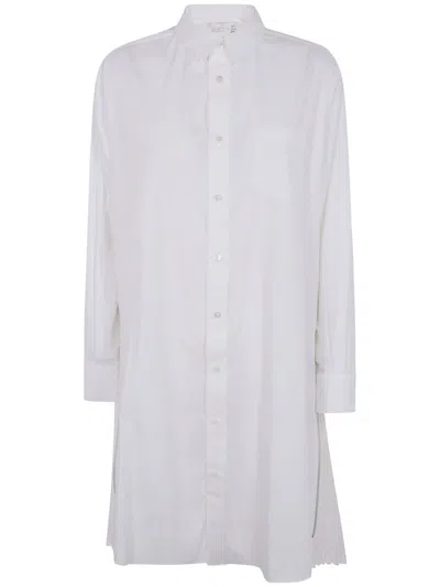 Sacai Cotton Poplin Dress In White