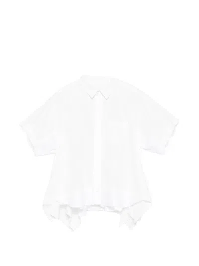 Sacai Cotton Shirt In White