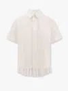 Sacai Cotton Shirt With Pleated Insert On The Back