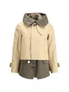 Sacai Cotton Short Jacket In Multi