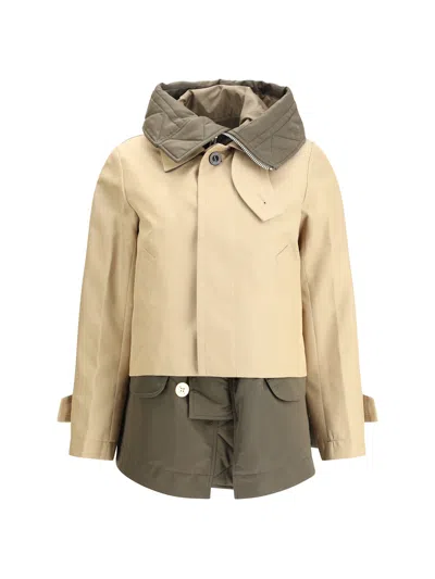 SACAI COTTON SHORT JACKET
