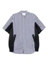 Sacai Cotton Striped Shirt In Multi