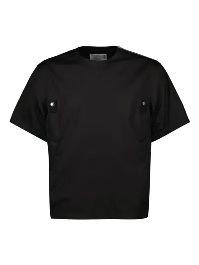 SACAI COTTON T-SHIRT