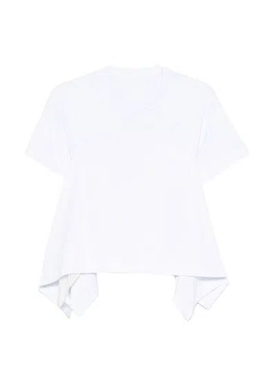 Sacai Cotton T-shirt In White